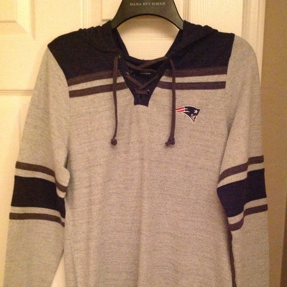 Antigua Sweaters - NWT-New England Patriots Tie Up Hoodie